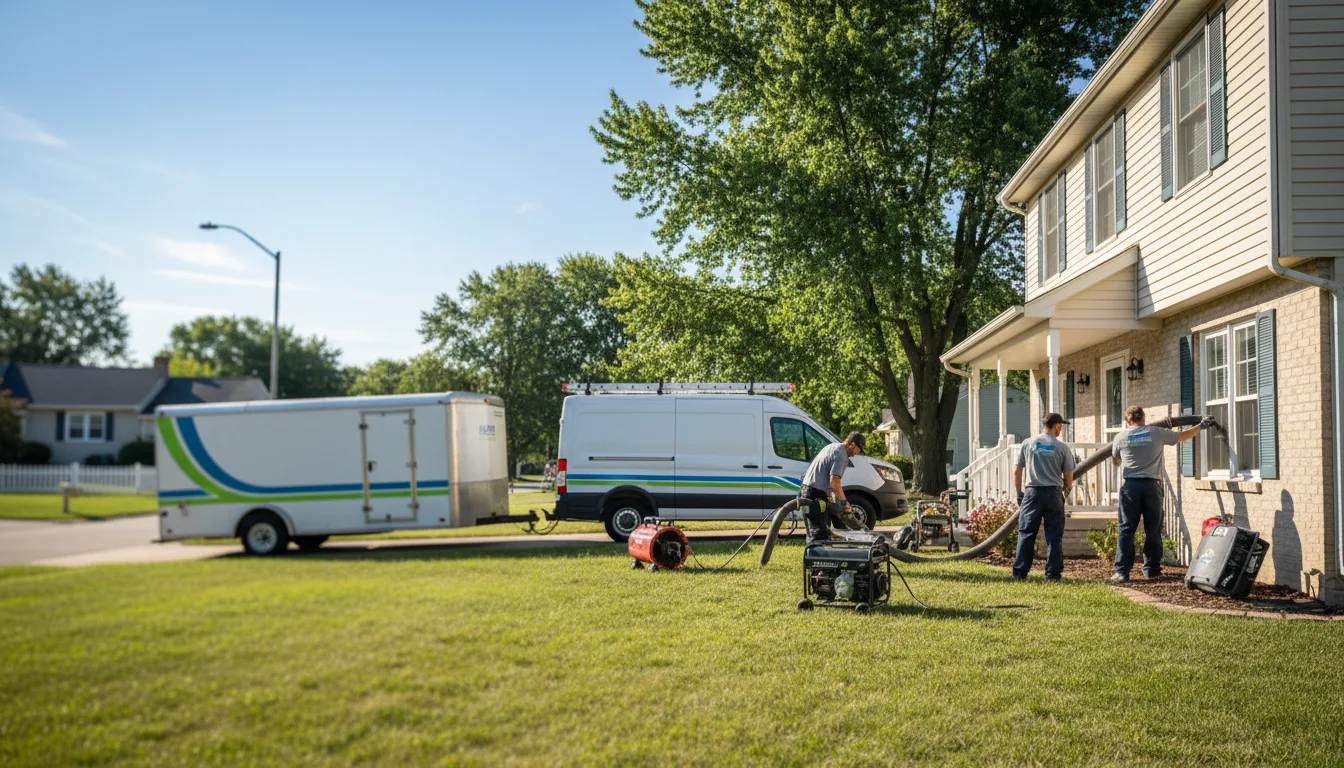 Flooded Basement Restoration And Cleanup With Repair in Shirley, IN near me